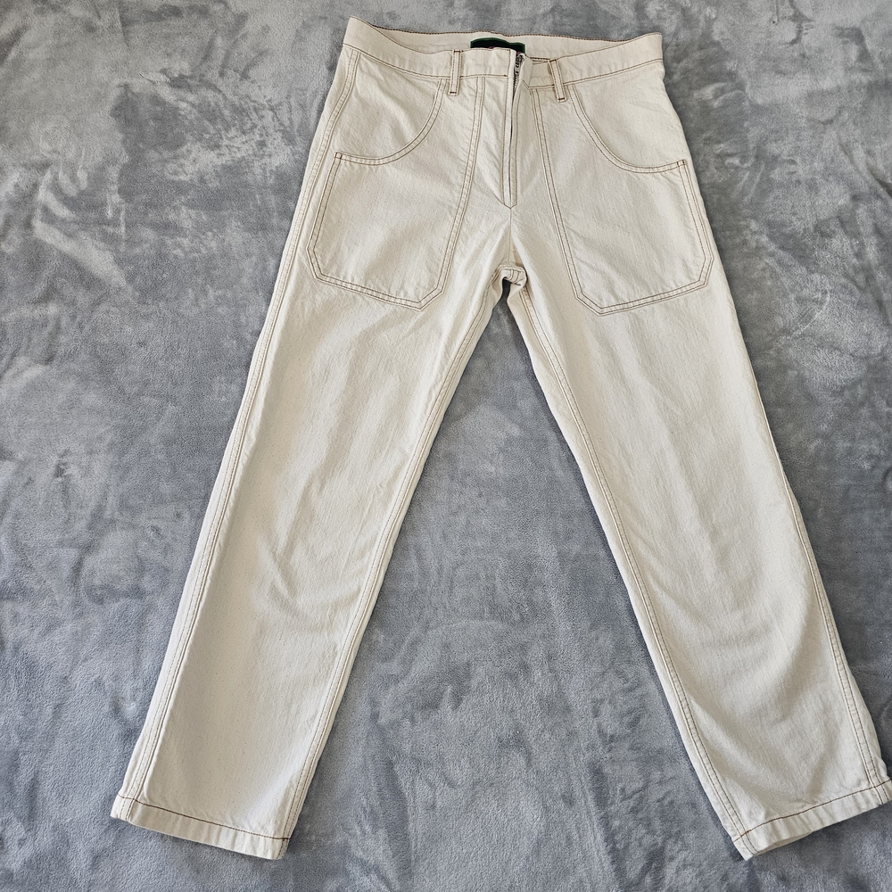 La Fetiche Cream Straight-Leg‎ Jeans - Picture 2 of 12